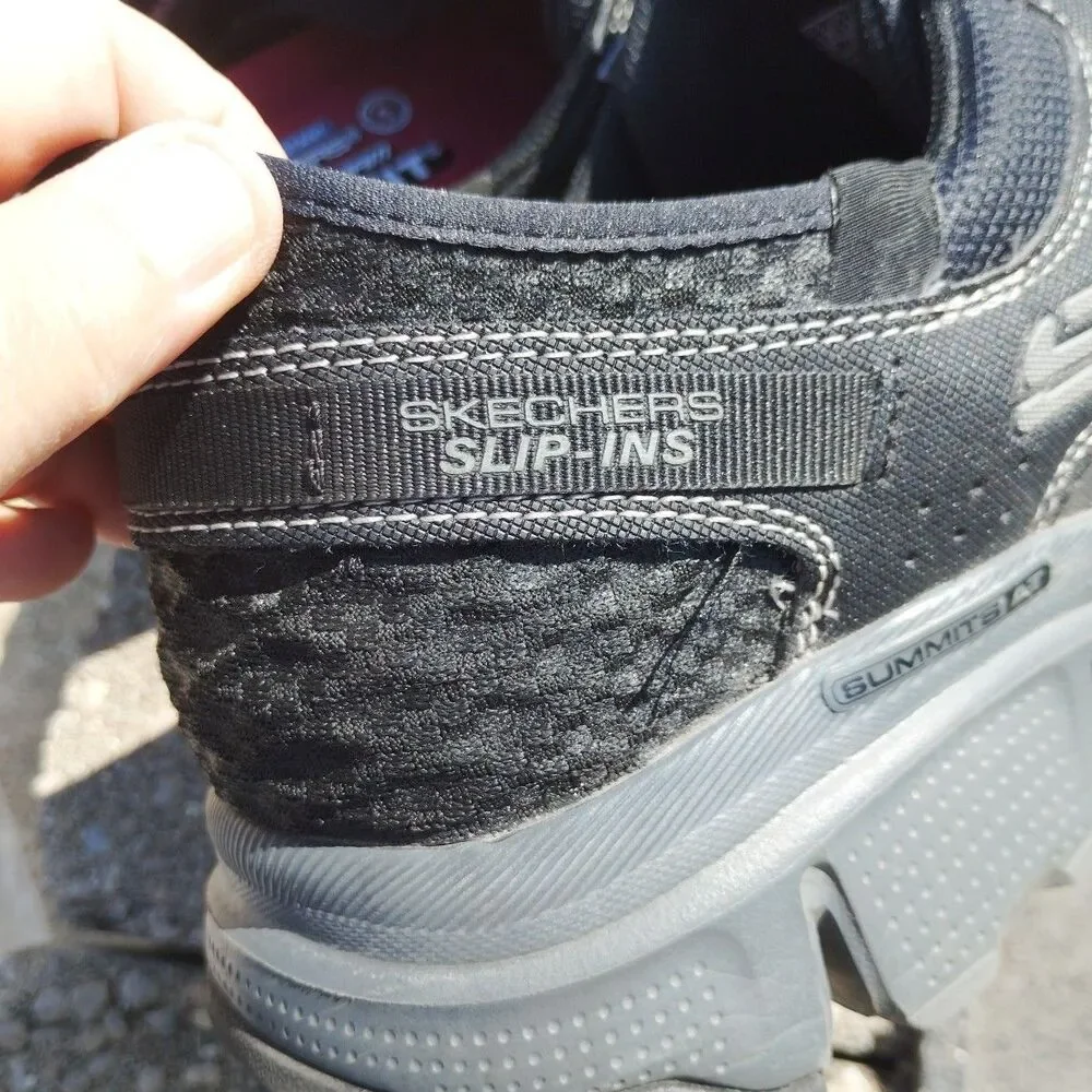 Skechers Mens Sz 13 Sneakers Shoes Hands Free Slip-ins Summits Black 237622
